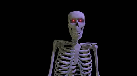 Skeleton Dance Eye Flares Video stock 41457300