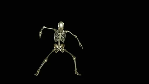 Skeleton dancing. house dance, Dancing Skull, Stock Footage 165109827