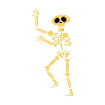 Skeleton dancing icon イラスト素材