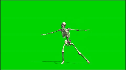 Skeleton dancing rapping - isolated greenscreen footage 3 스톡 동영상 33646479