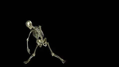 Skeleton dancing Robot Hip Hop, Stock Footage 165123162
