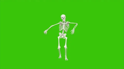 Skeleton dancing. Seamless loop animatio... | Stock Video | Pond5