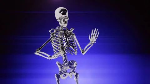 Skeleton dancing v01CHROME 스톡 동영상 22514080