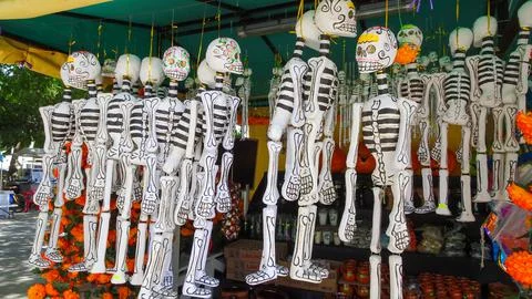 Skeleton Decorations Stock Photos