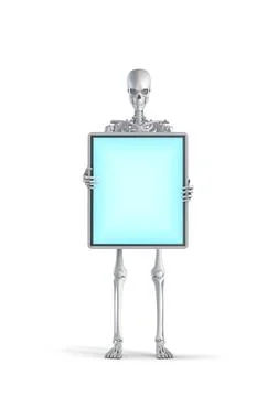 Skeleton digital display concept 스톡 일러스트