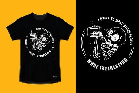 A skeleton drinking a cup of Beer to make people happy Stock Illustration