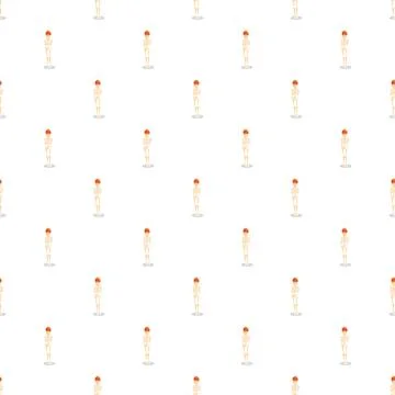 Skeleton figures pattern representing medical anatomy science Stock Illustration