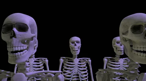 Skeleton Group Dance Without Eyes Video stock 41462906