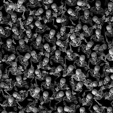 Skeleton Halloween horror background 스톡 일러스트