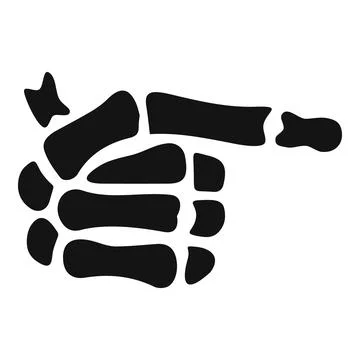 Skeleton hand bones making shaka sign gesture Stock Illustration