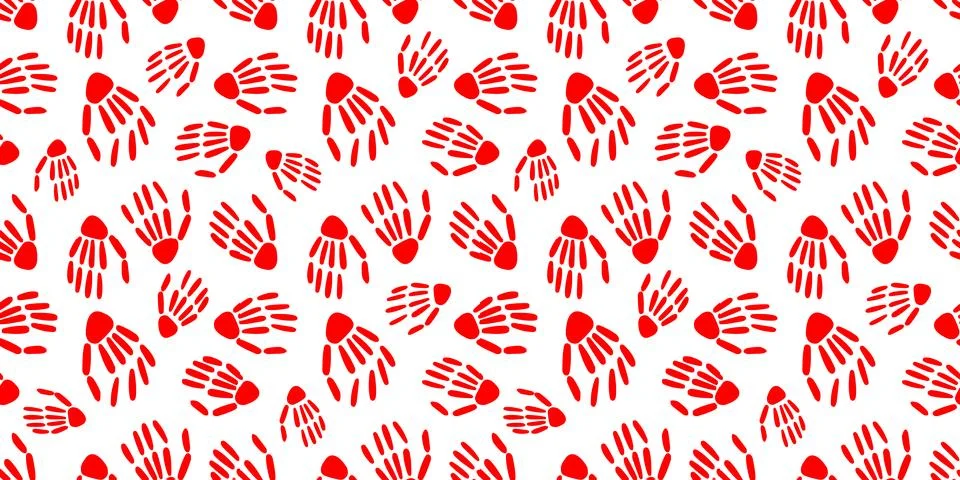 Skeleton hand seamless pattern. bones pattern.Design for Halloween and day of Illustrazione stock