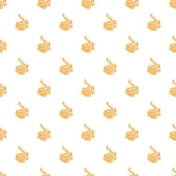 Skeleton hands giving thumbs up pattern Stock Illustration