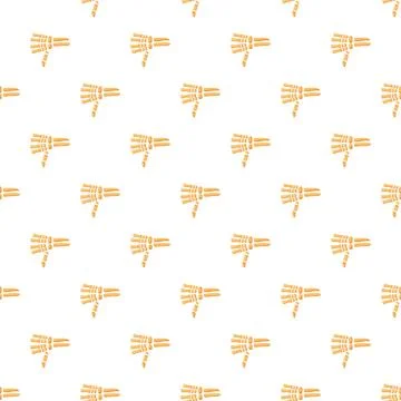 Skeleton hands showing thumbs down gesture pattern イラスト素材