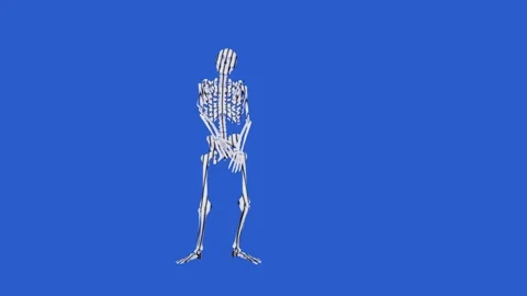 Skeleton having hip Hop Dance . 動画素材 340334051