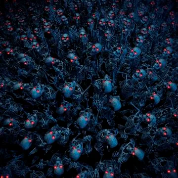 The skeleton horde 스톡 일러스트