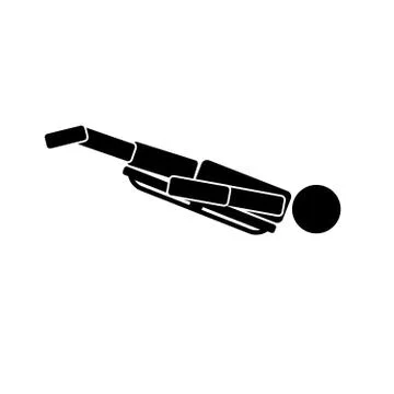 Skeleton. Icon on white background Stock Illustration