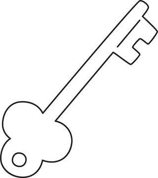 Skeleton Key Access Security Illustration Stock Illustration