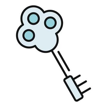 Skeleton key icon representing solution and access イラスト素材