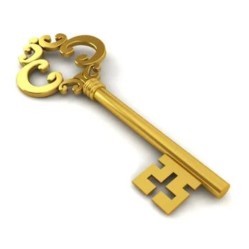 Skeleton key Stock-Illustration