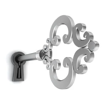 Skeleton key Stock-Illustration