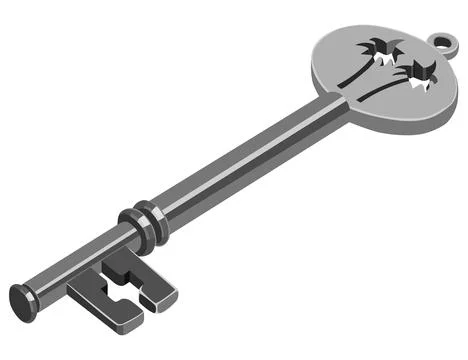 Skeleton Key Stock Illustration