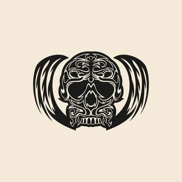 Skeleton logo Stock Illustration