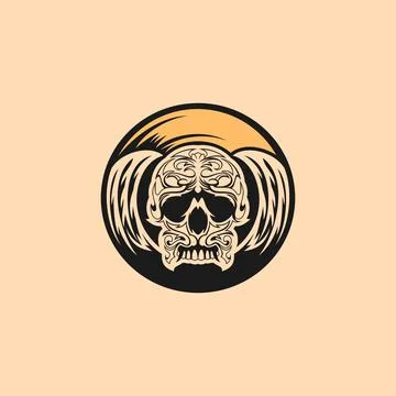 Skeleton logo Stock Illustration