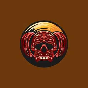 Skeleton logo Stock Illustration