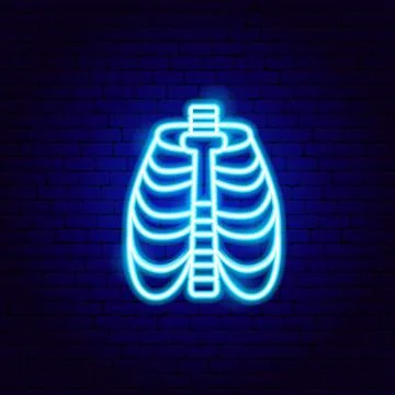 Skeleton Neon Sign Stock Illustration