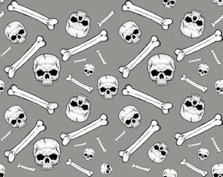 Skeleton Pattern Stock Illustration