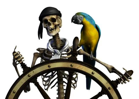 Skeleton Pirate 2 Stock Illustration