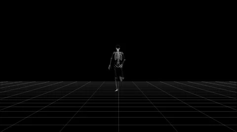 Skeleton running Stock Footage 942209