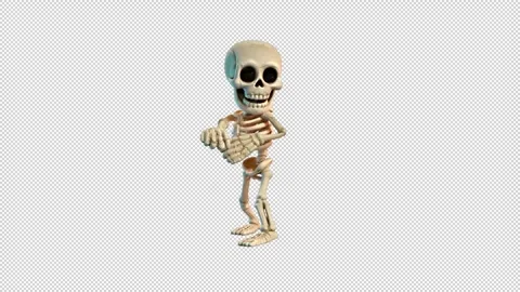 Skeleton Salsa Chill Dance Stock Footage 318242332