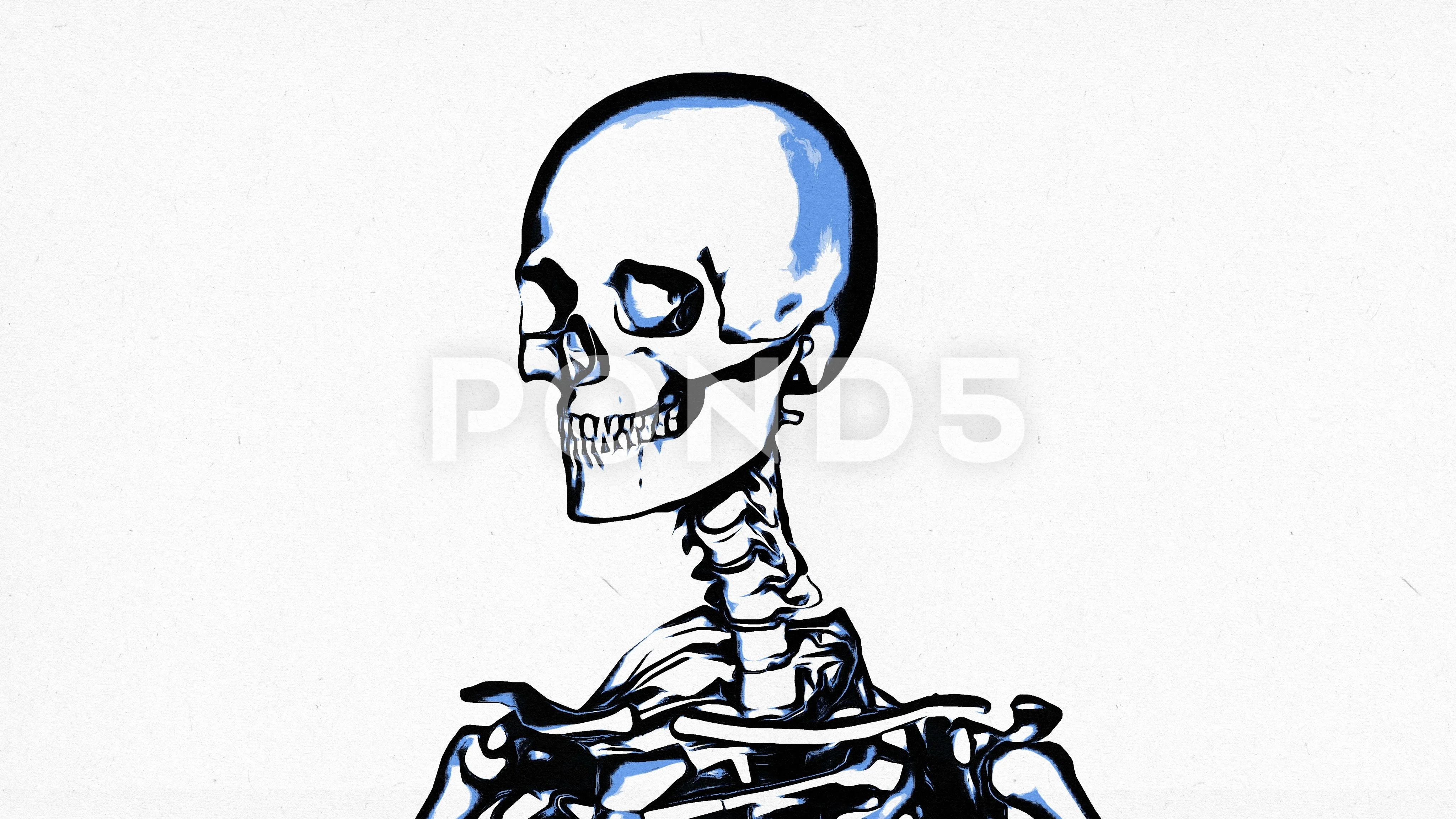 Learning Drawing Skeleton Handdrawing In Pencil Stock Photo Picture And  Royalty Free Image Image 24723173