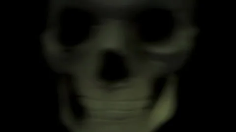 Skeleton Skull Moving Stock Footage 27864634