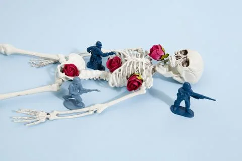 Skeleton soldiers Stock Photos