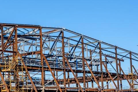 Skeleton Steel Frames Stockfoto's