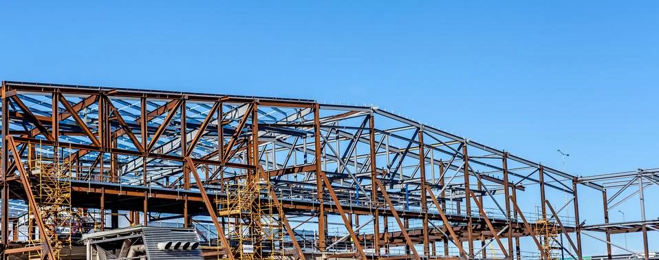 Skeleton Steel Frames Stockfoto's