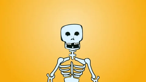 Skeleton Talking Stock Footage 227482937