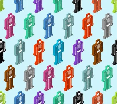 Skeleton toy pattern seamless. Skull and bones plaything background Stock Illustration