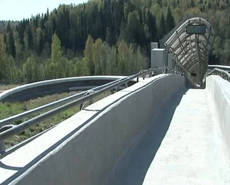 Skeleton track Stock Footage 12424337