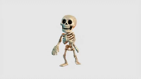Skeleton Urban Shake Dance Stock Footage 318242311