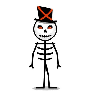Skeleton vector Stock Illustration