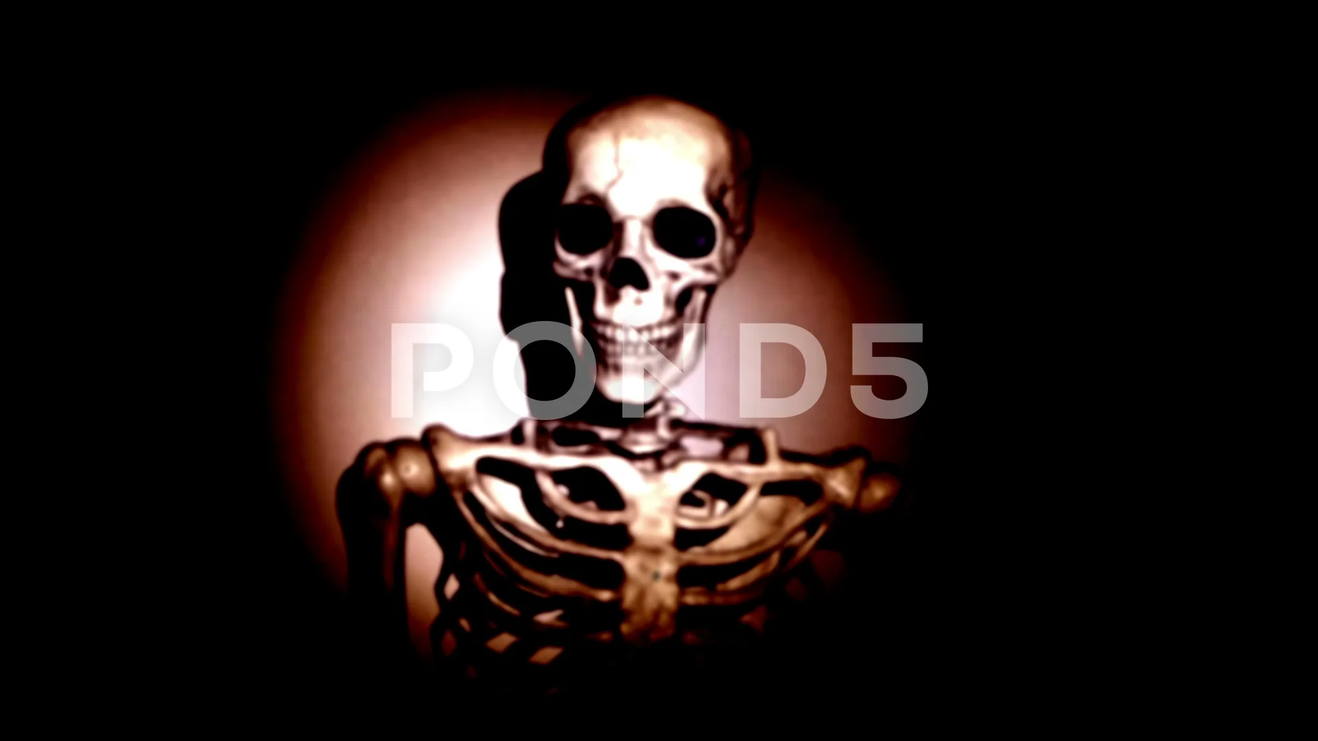 Skeleton Vintage Spotlight | Stock Video | Pond5