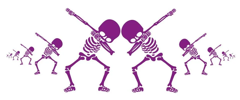 Skeletons dab Stock-Illustration