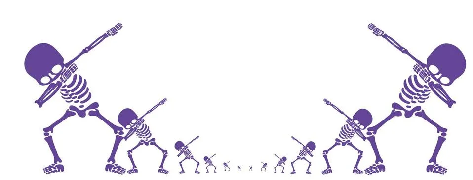 Skeletons dab Stock-Illustration