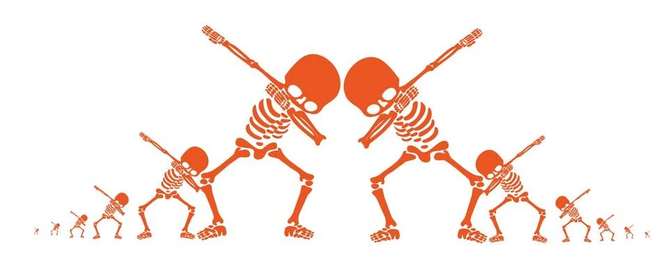 Skeletons dab Stock-Illustration