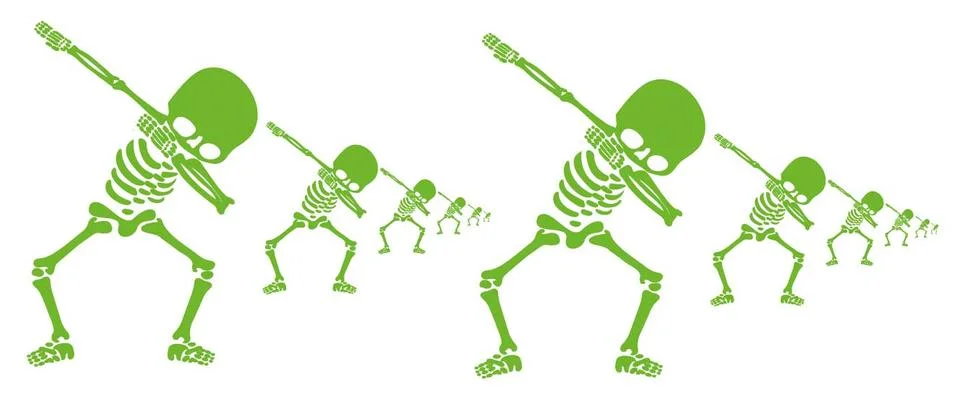 Skeletons dab Stock-Illustration
