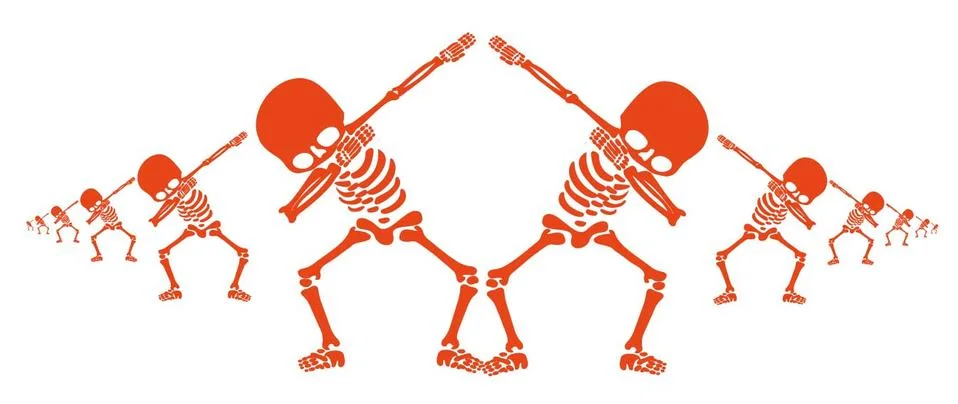 Skeletons dab Stock-Illustration