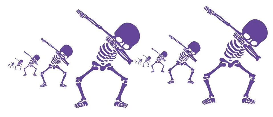 Skeletons dab Stock-Illustration